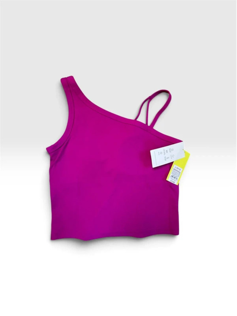 All in Motion Girls One-Shoulder Activewear Soft Crop Top Size L in Dark Violet
